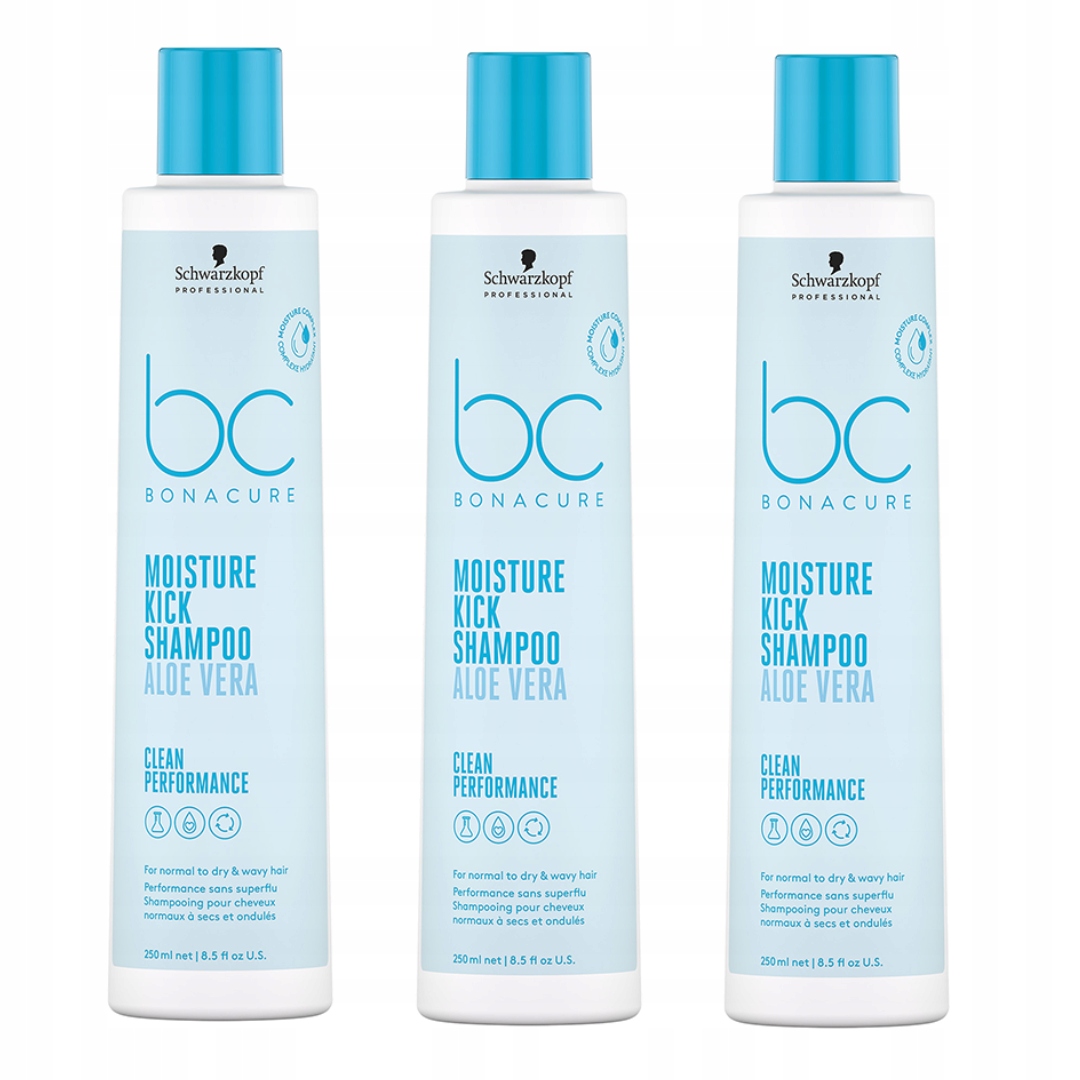 Bc Moisture Kick Glycerol szampon 3x mocno nawilżający