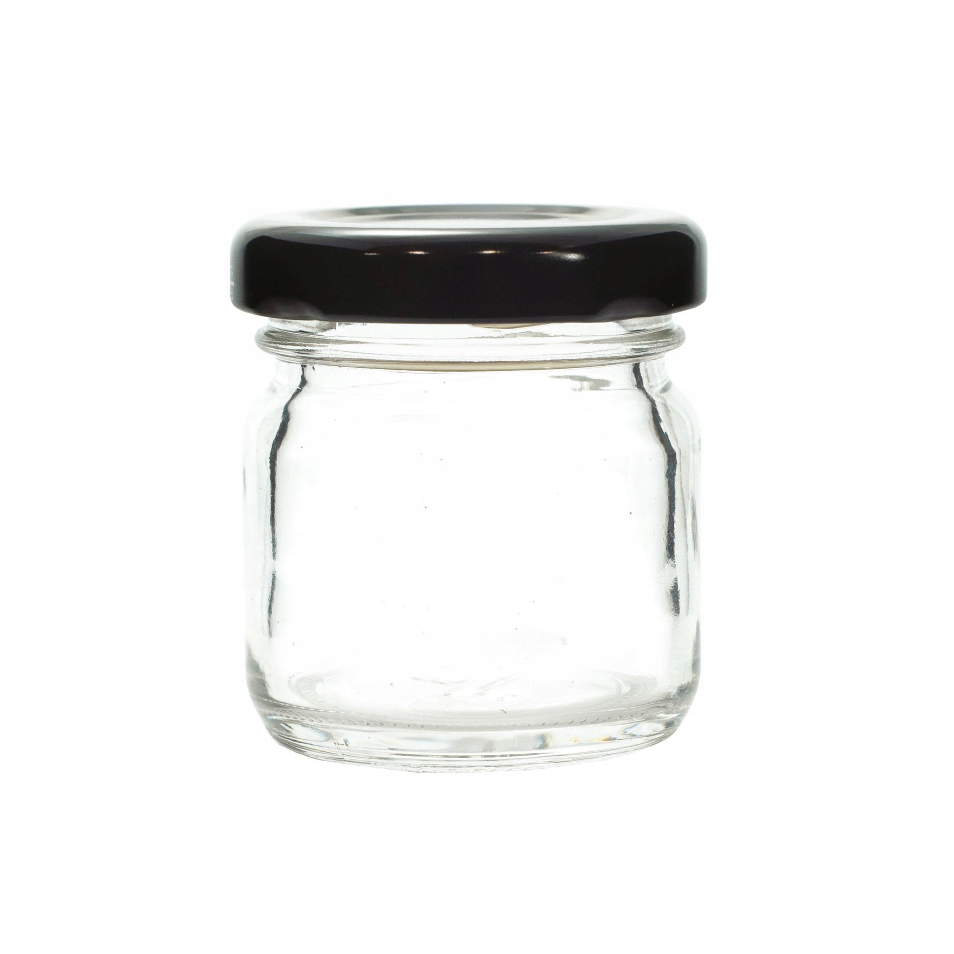 

30x słoik 35ml (50g) z nakrętka czarna dżem miód