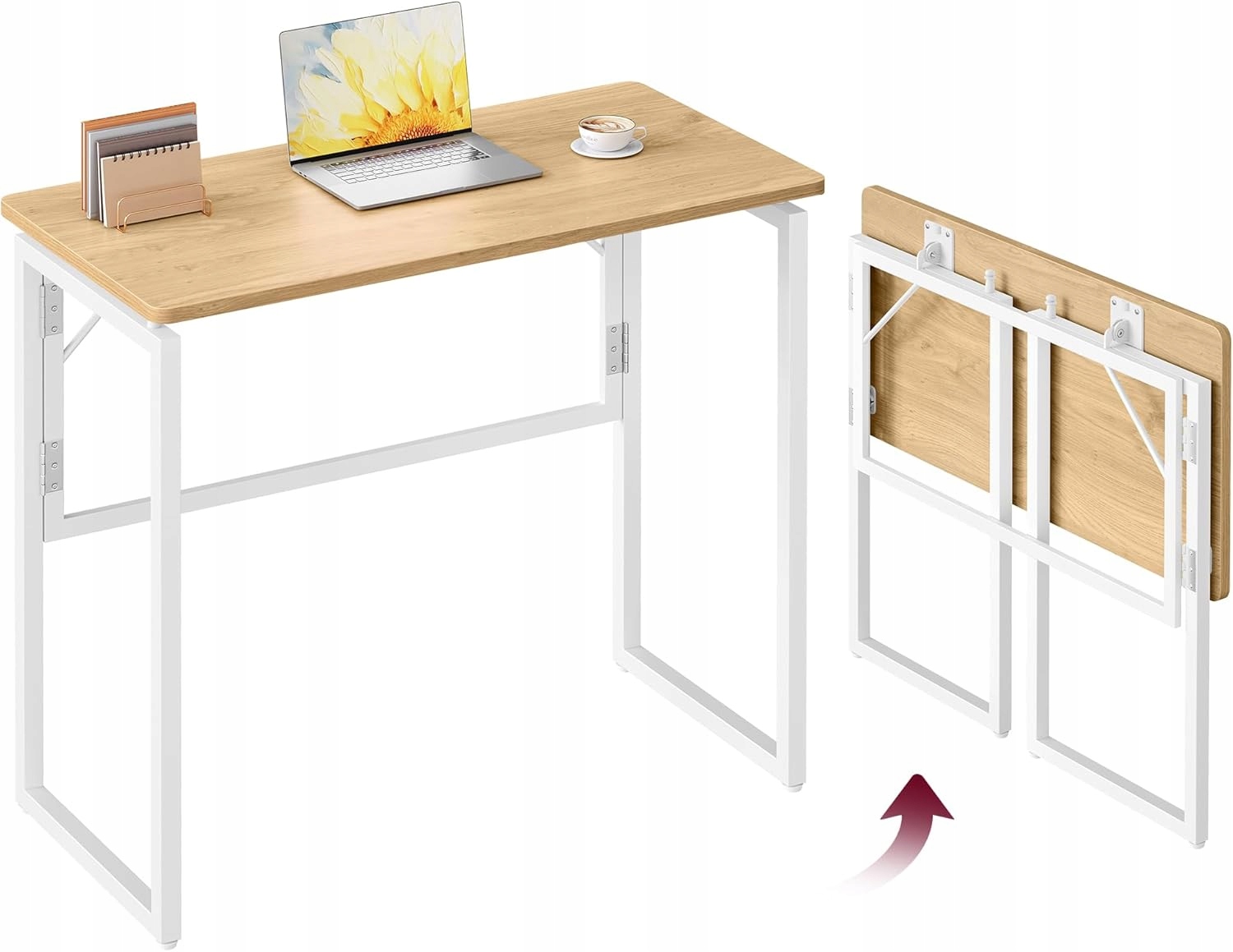 Psací stůl Songmics 80x40x74 cm dub přírodní