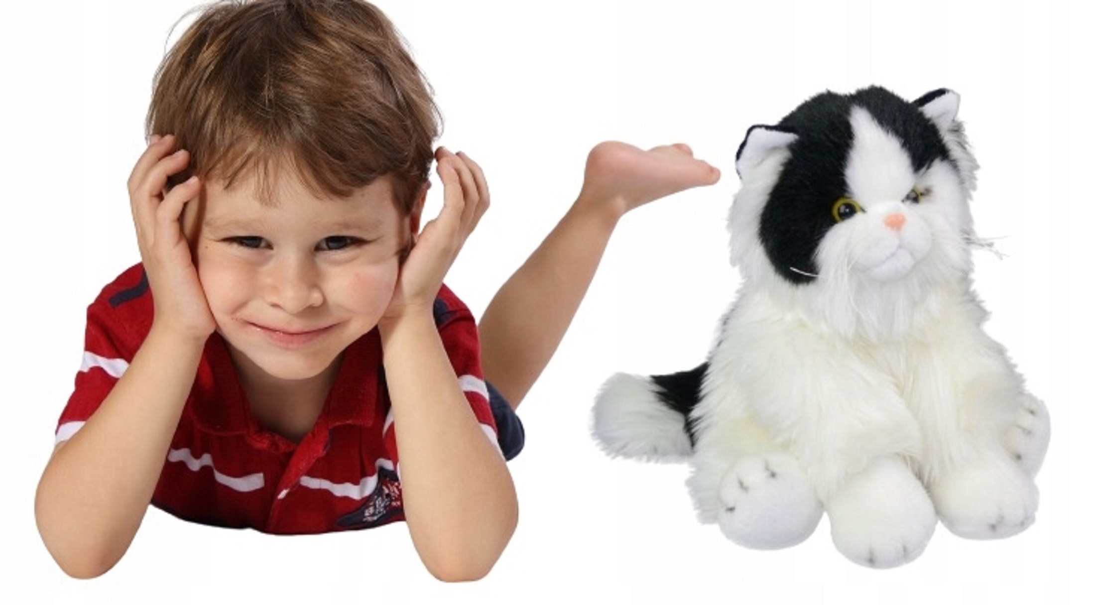 

Pluszak Kot Biało Czarny 84404 Smily Play
