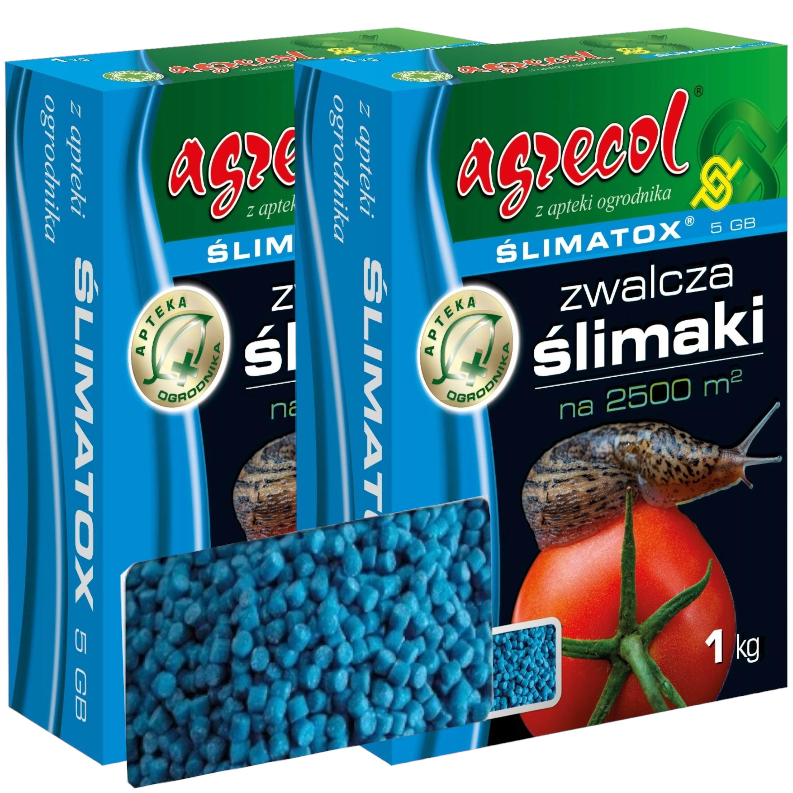 Środek Na Ślimaki preparat trutka Niebieskie Granulki Ślimatox 5GB Mocy 2KG