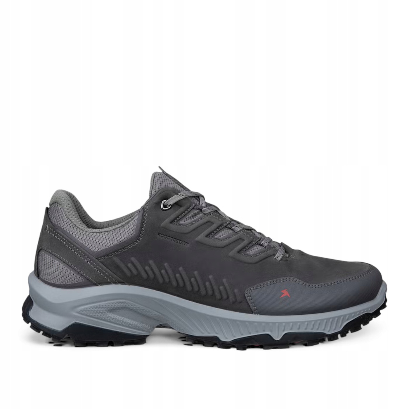 Buty Męskie Ecco Receptor Xp Skóra Nubuk Szare Niskie Rozmiar 45 29 cm
