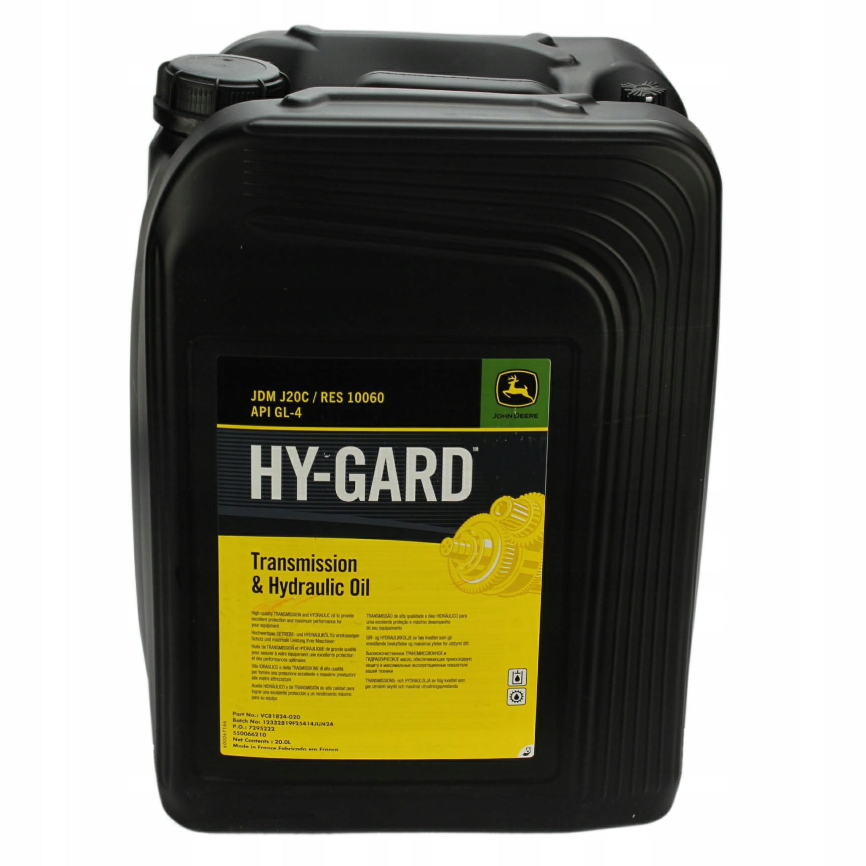 Hydraulický Prevodový Olej John Deere Hy Gard 20 L Originál Utto
