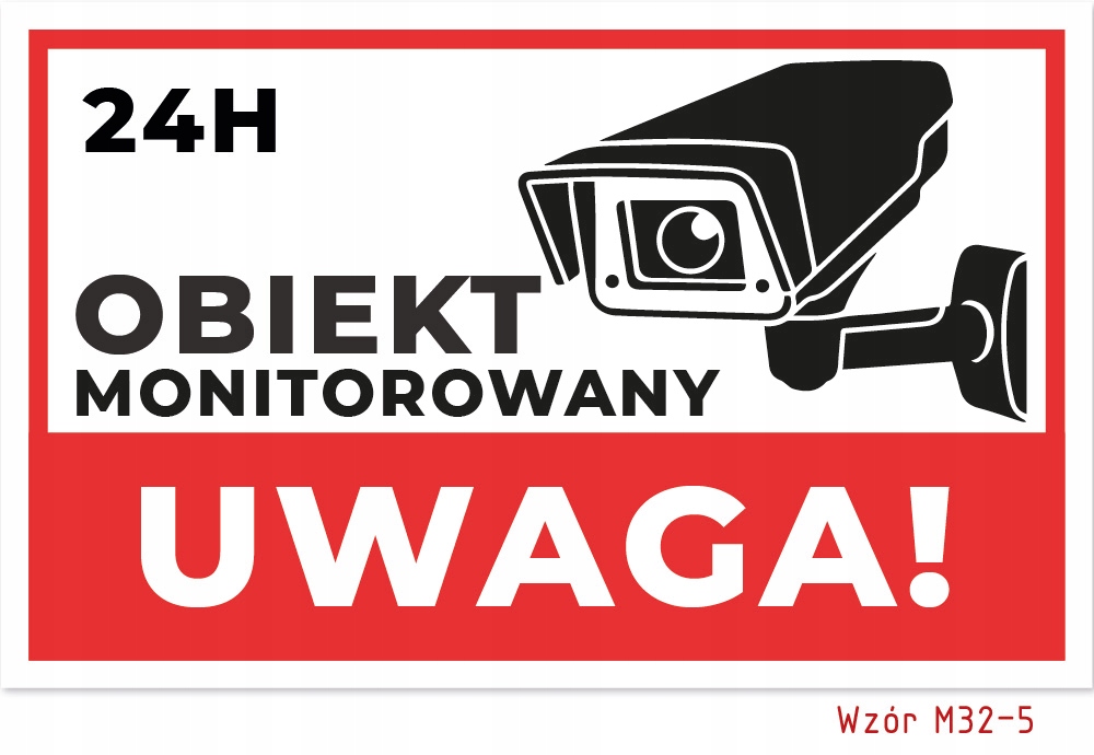 TABLICZKA monitoring 32x20 OBIEKT monitorowany