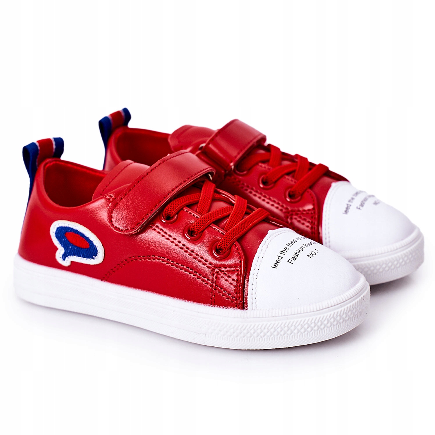 

Dziecięce Tenisówki Trampki Na Rzep Czerwone 27