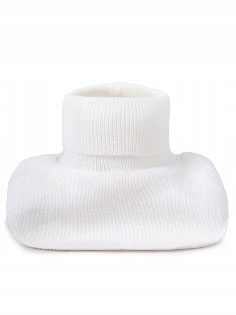 Komin KREMOWY Szalik Golf akrylowy + polar ZIMOWY 2-5 lat