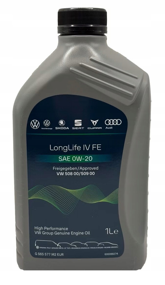 Olej 0W20 LL IV Fe Vw Group 1L Vw 508.00 Vw 509.00