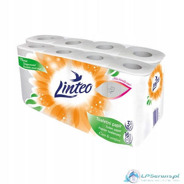 

Papier toaletowy Linteo 16 rolek, biały, 3W
