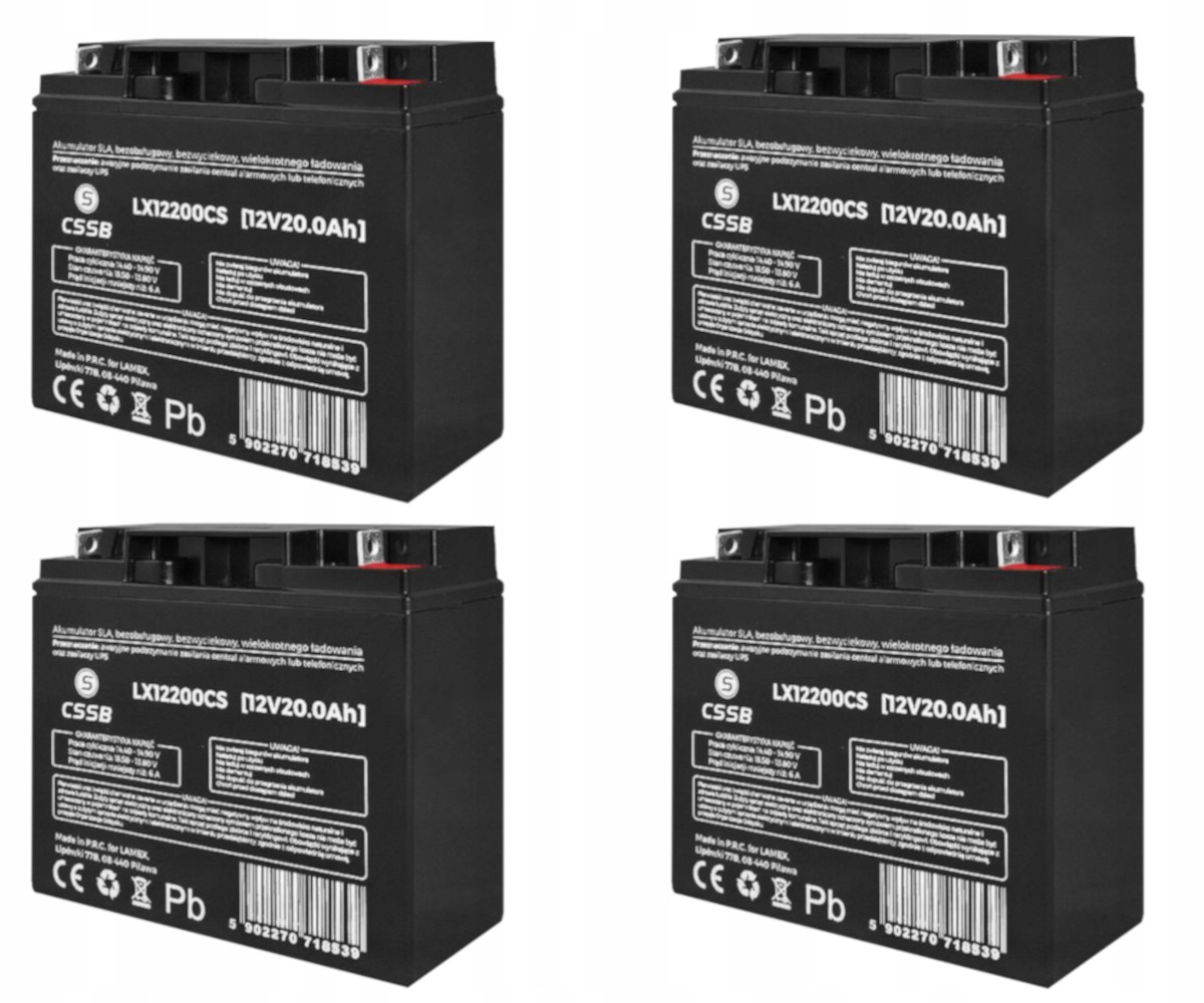 

Zestaw Akumulatorów Skutera Trójkołowego 48V 20AH