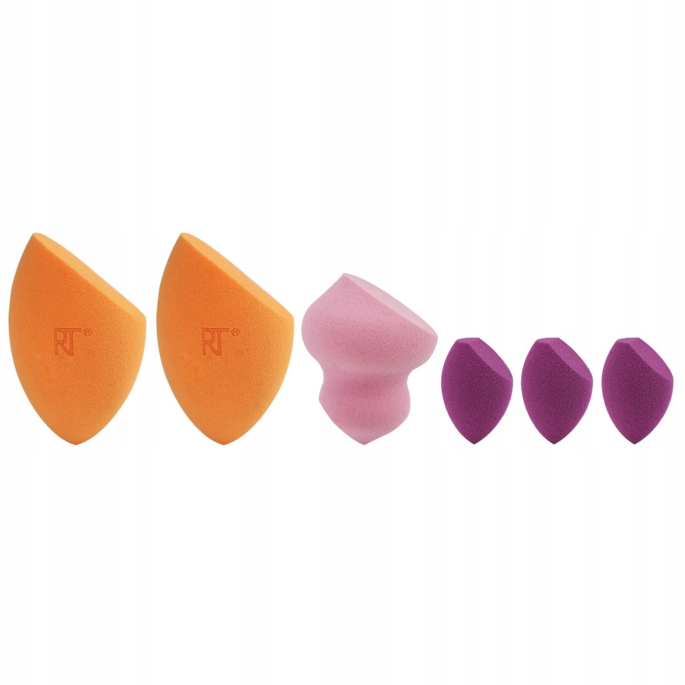 Houbičky na make-up Real Techniques Miracle Sponges 3 Steps 6 ks