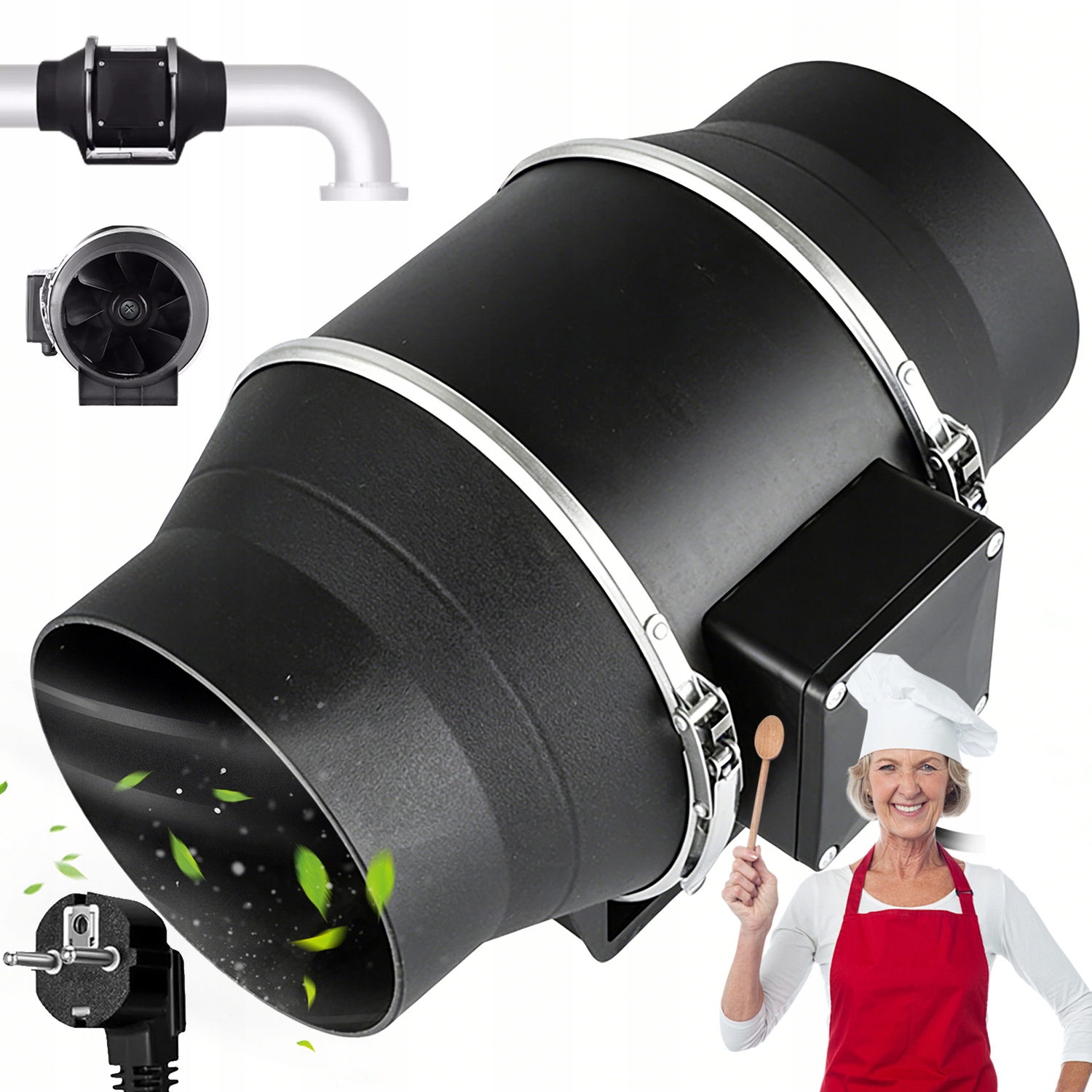 Odsávací Kanálový Ventilátor, Tichá Kanálová Ventilace 540 M3/H 145 Pa