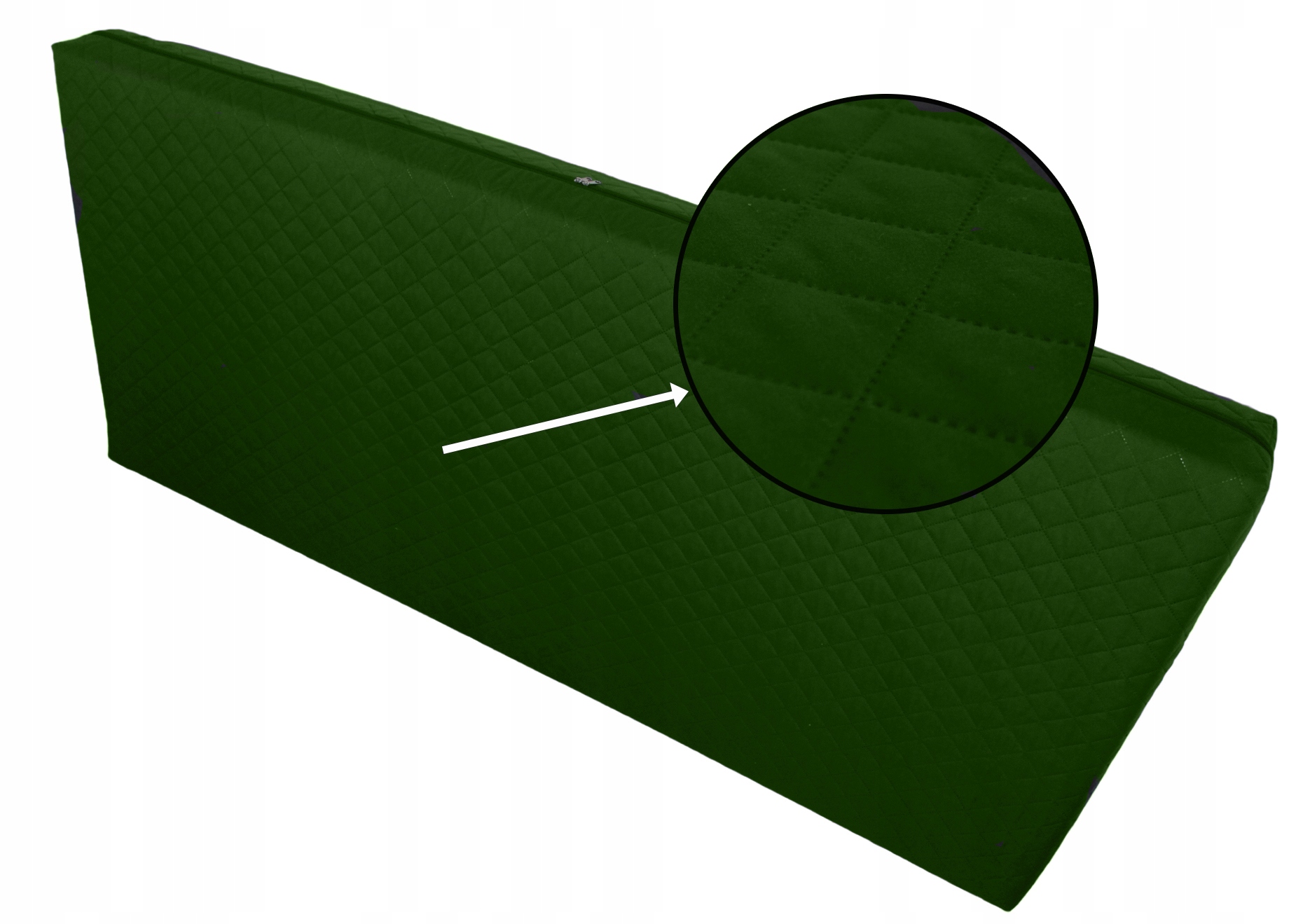 Obal Na Matrace Prošívaný 180X200 CM Lahvově Zelená Barva