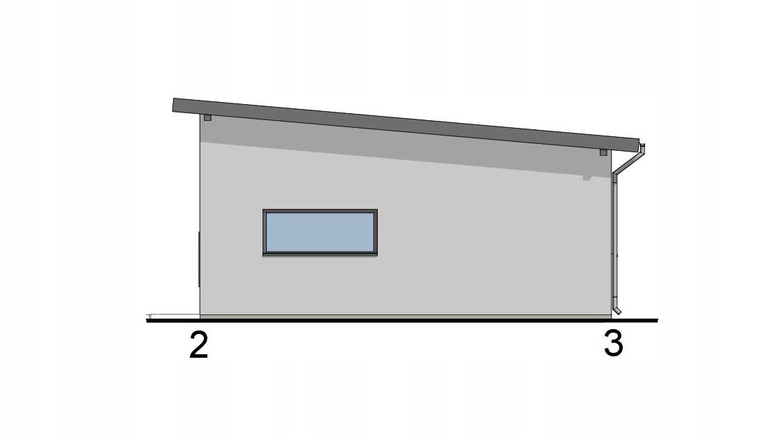 PROJEKT BUDYNKU GOSPODARCZEGO GJ11 Długość 9 m