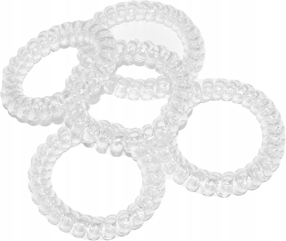 

Gumki Do Włosów Sprężynki Przezroczyste 5.5CM 5SZT
