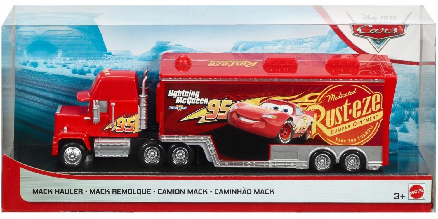 Mattel Cars Auta Maniek Tir Hauler Z Naczepą 1:55 Nowy