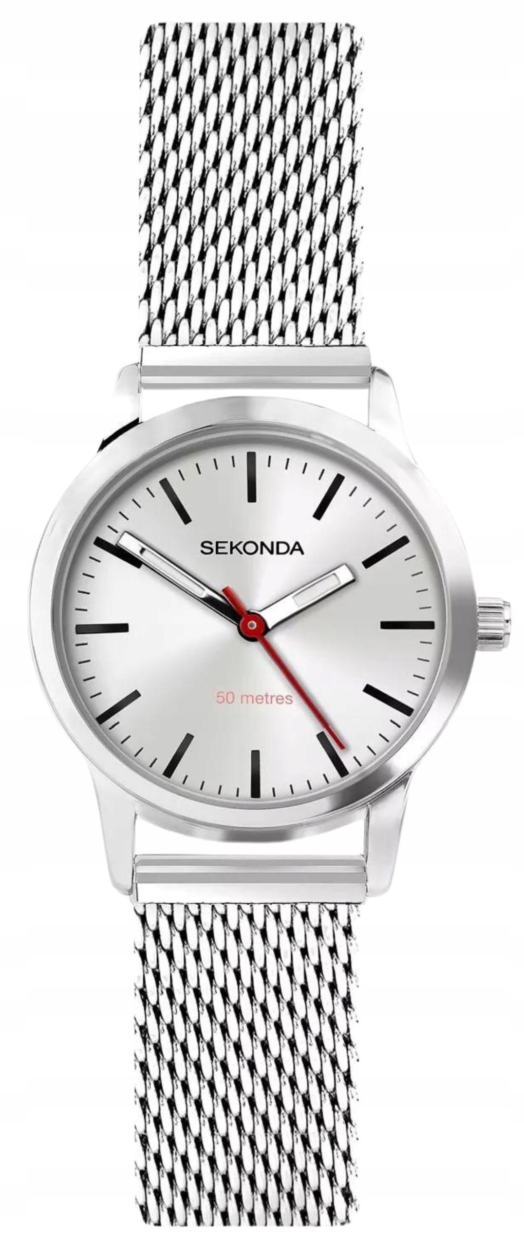Dámské hodinky Sekonda 40488 stříbrné křemenné meshové klasické