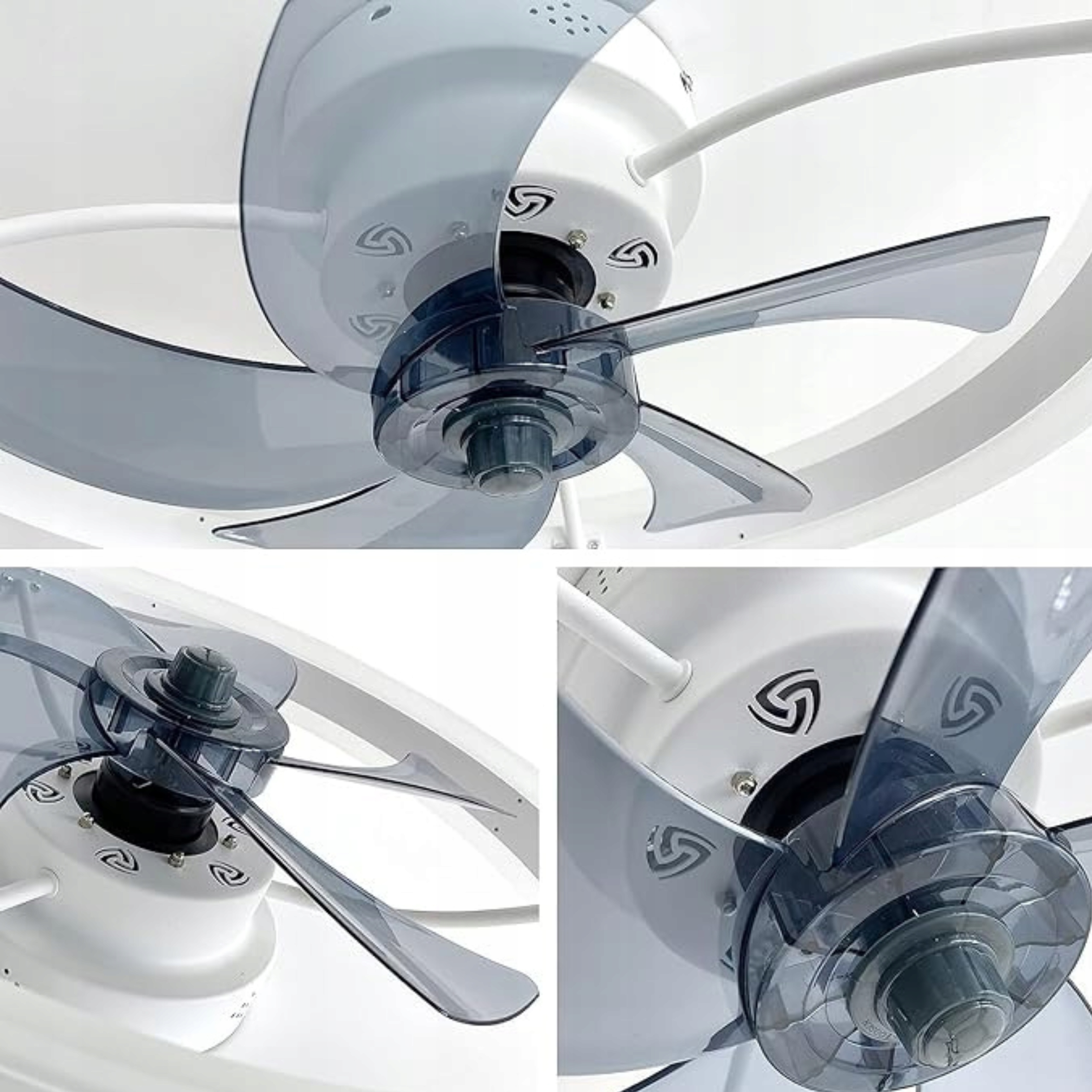 Luster Stropný Ventilátor Vetrák Stropná Led Lampa 60W Diaľkový Ovládač