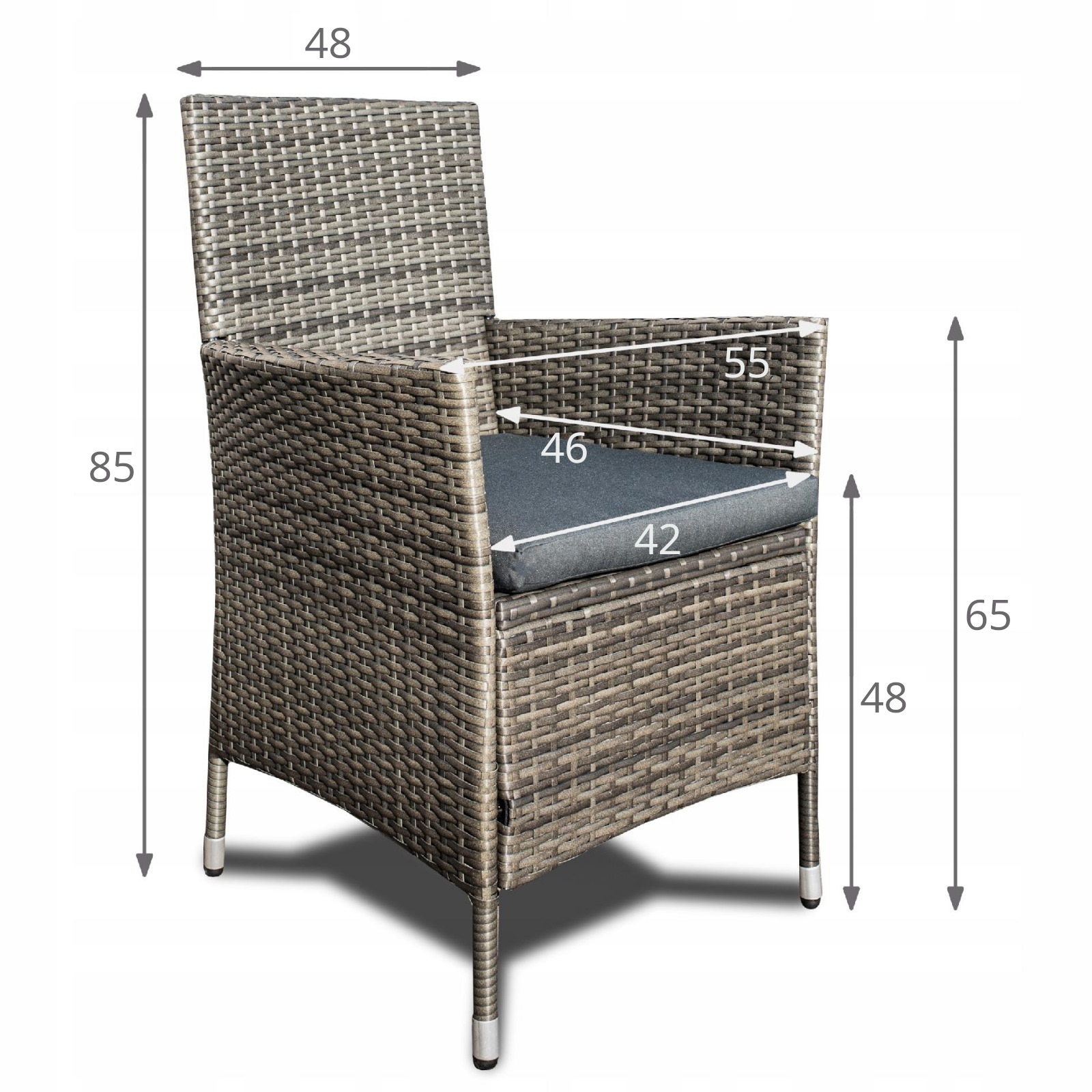 MEBLE OGRODOWE HAWAII STÓŁ + 8 OSÓB TECHNORATTAN SZKLANY BLAT Rodzaj stół i krzesła