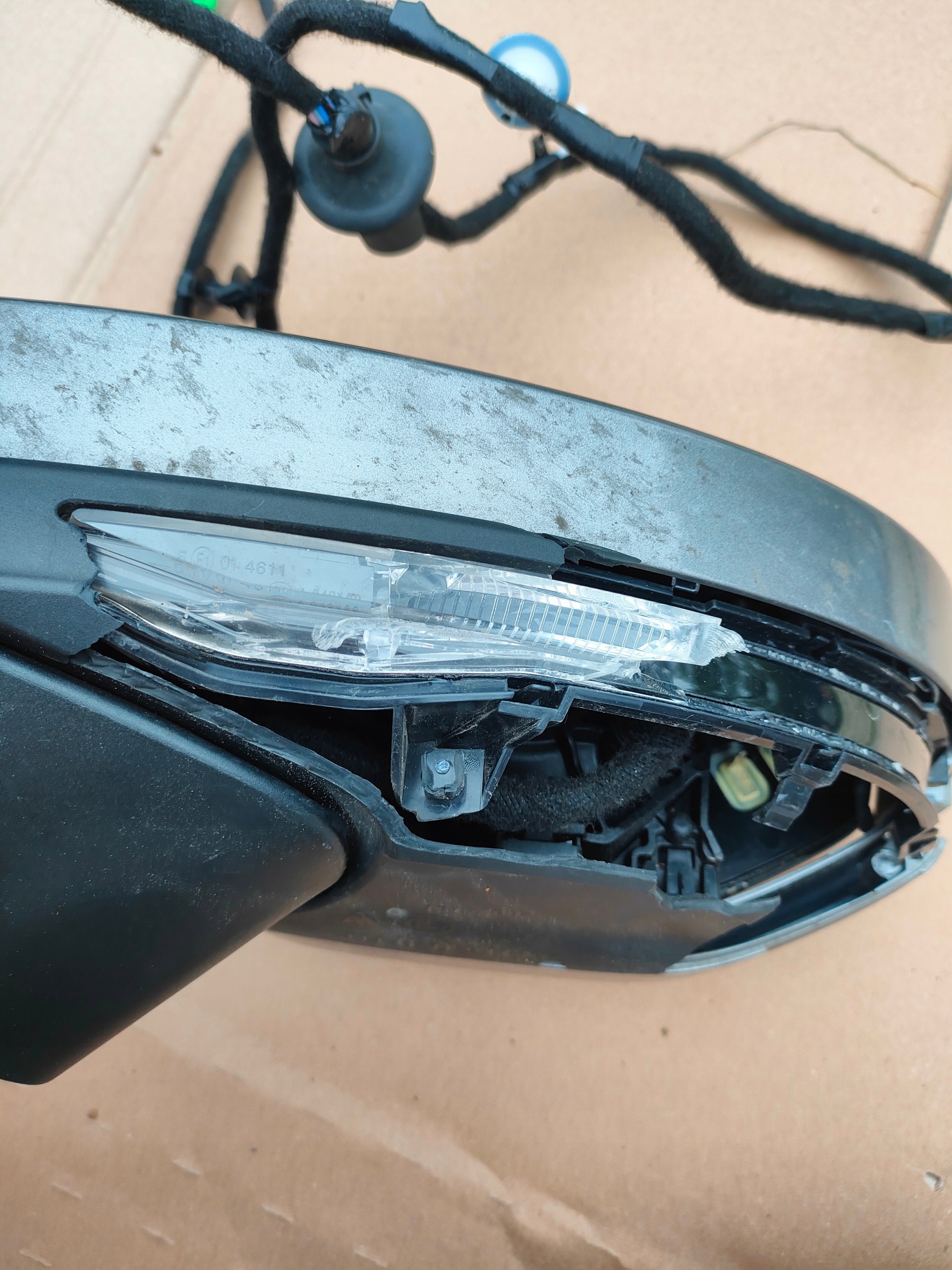 mirror left AUDI A6 C8 4K 15PIN 4K1857409J wklad
