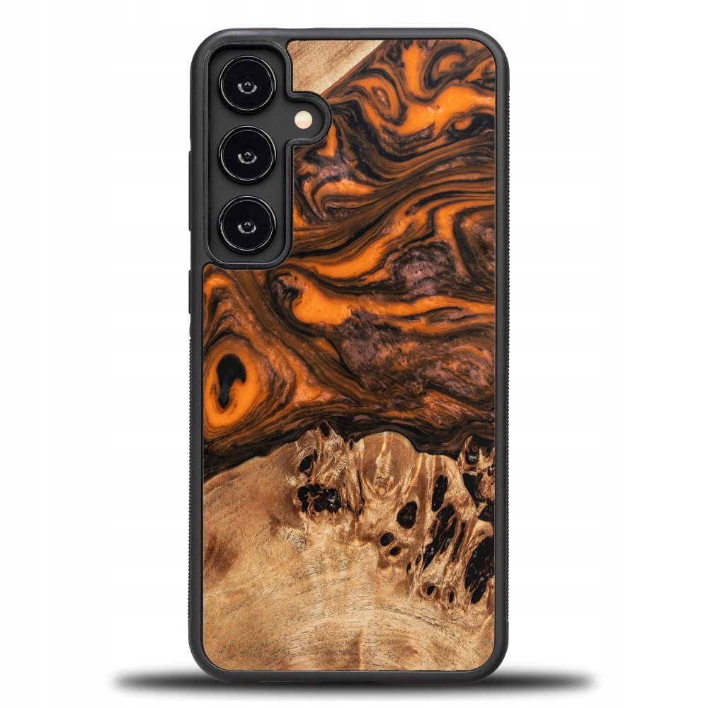 Pouzdro Bewood Unikátní pro Samsung Galaxy S24 Plus oranžové