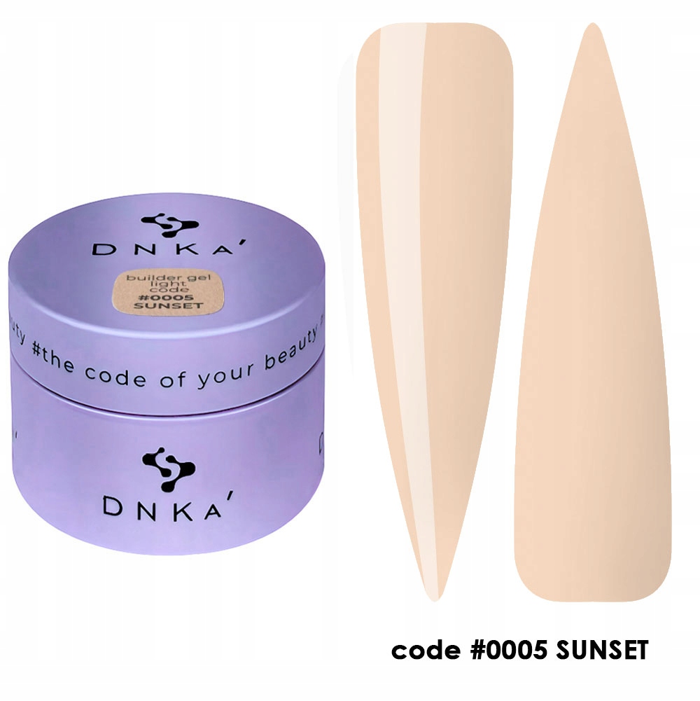 Gel na nehty Dnka Builder Gel Light 30 ml #0005 Sunset