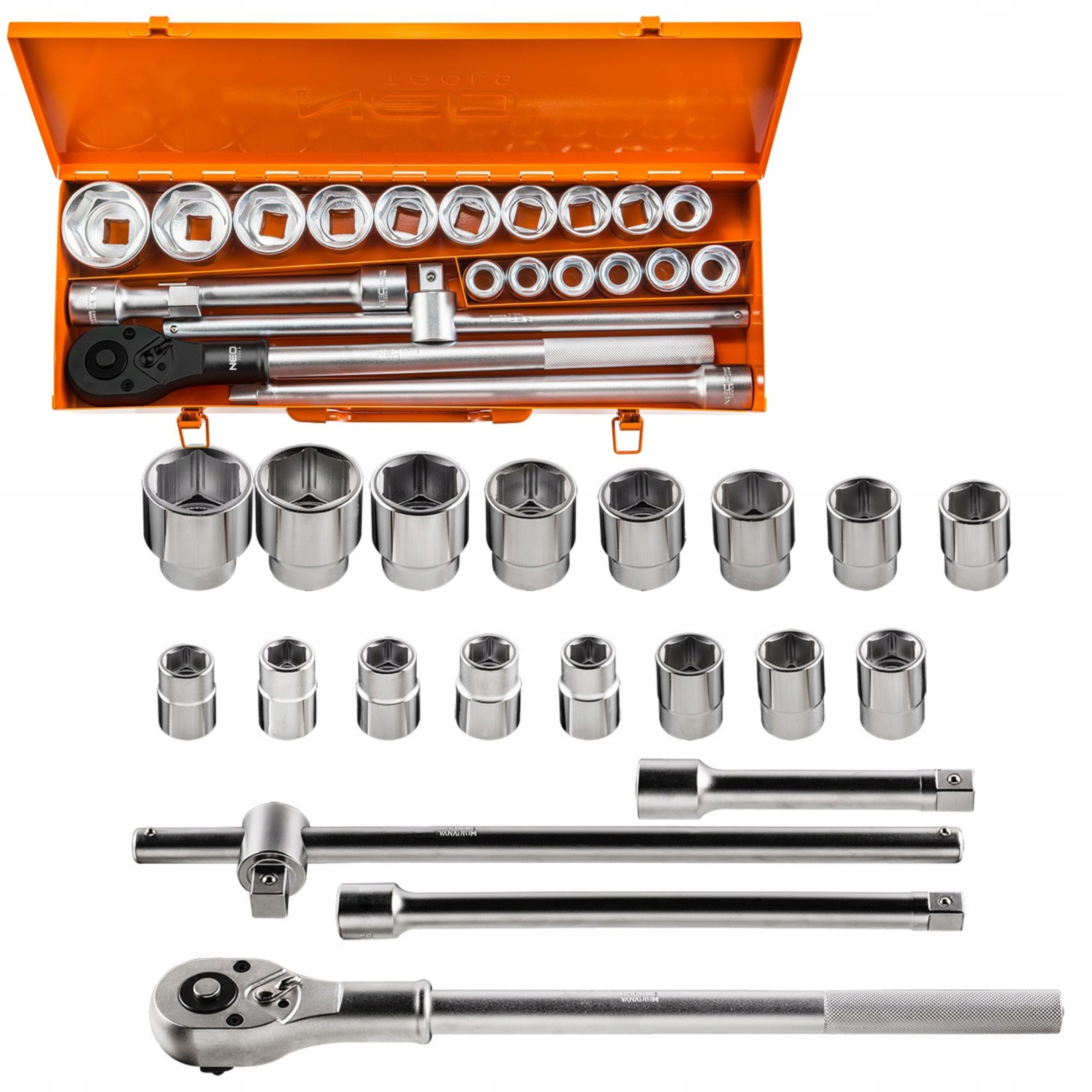 Neo Sada Nástrčných Kľúčov Nástrčné Kľúče 3/4" Sada 21 Kusov 08-061