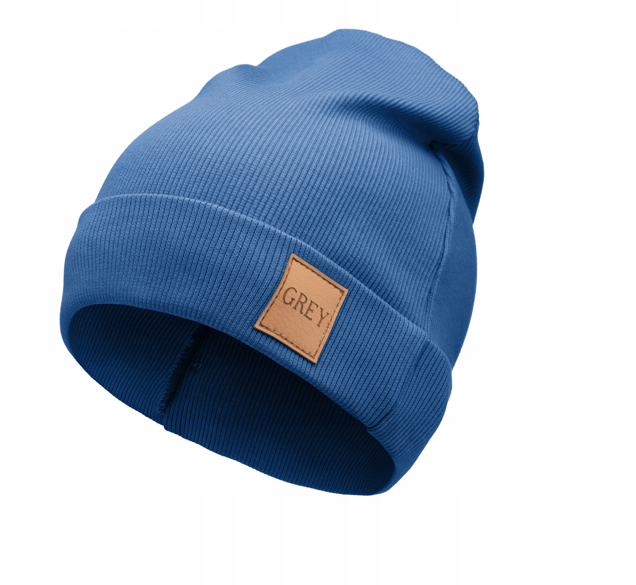

Czapka wiosenna dla dziecka prążek beanie 54-60 L
