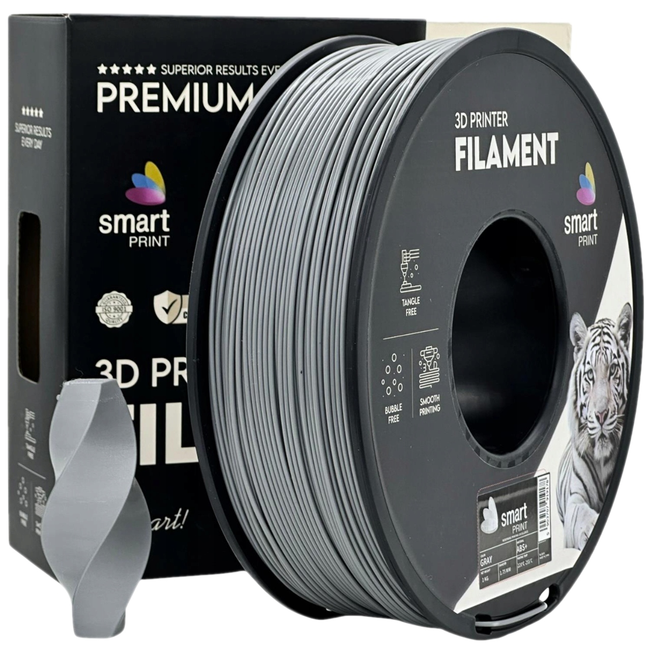 Filament Smart Print Pla Carbon Fiber Szary 1,75MM 1KG Szpula Ams