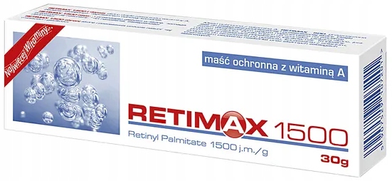 

Retimax 1500 maść regenerująco ochronna +wit.A 30g