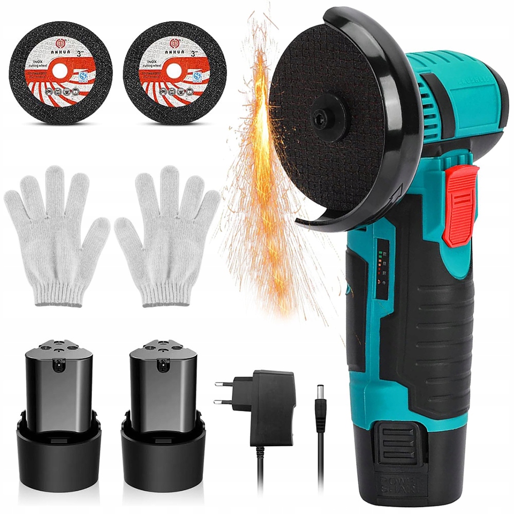 Úhlová bruska 550 W 12 V s kotouči 75 mm