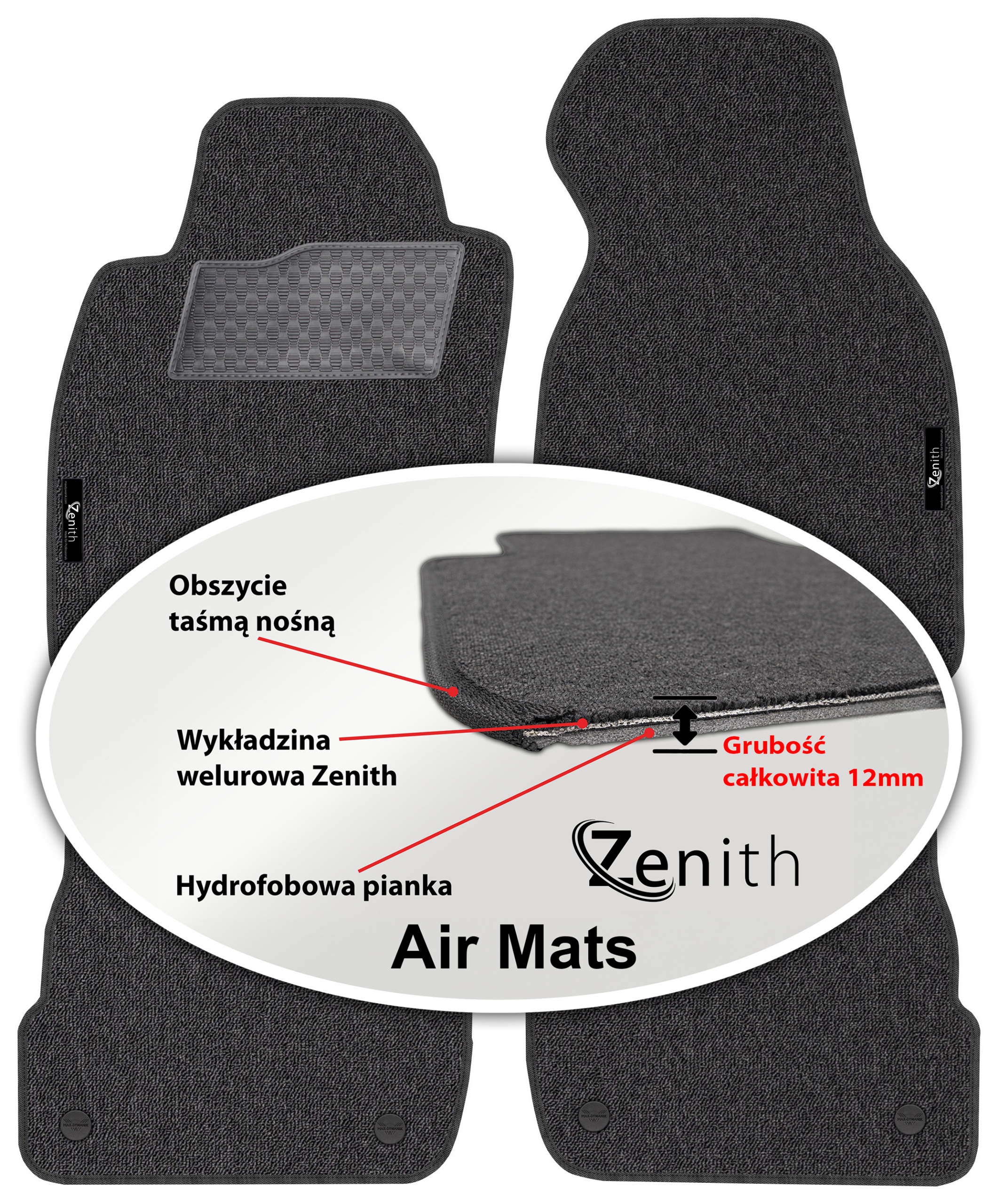 Audi A6 C5 2000-2005 Velurové koberce do auta Zenith Air Mats