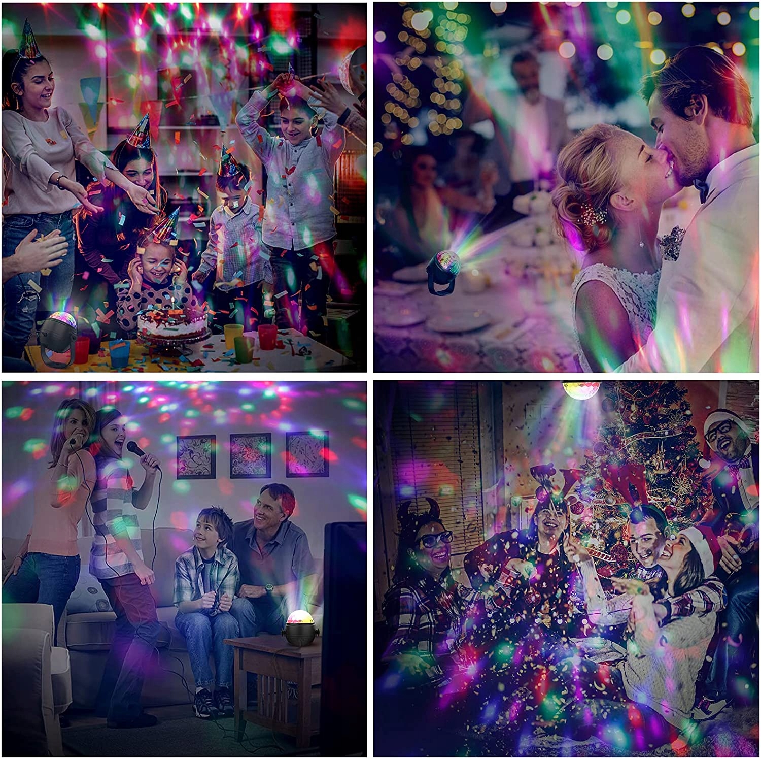 KULA DISCO RGB PROJEKTOR DYSKOTEKOWY LED Z PILOTEM Marka Ikonka