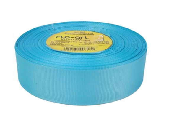 Wstążka rypsowa taśma świąteczna 2,5cm/25y Blue