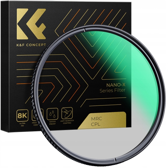 Filtr polaryzacyjny kołowy K&F Concept Nano-X MRC CPL - 62 mm