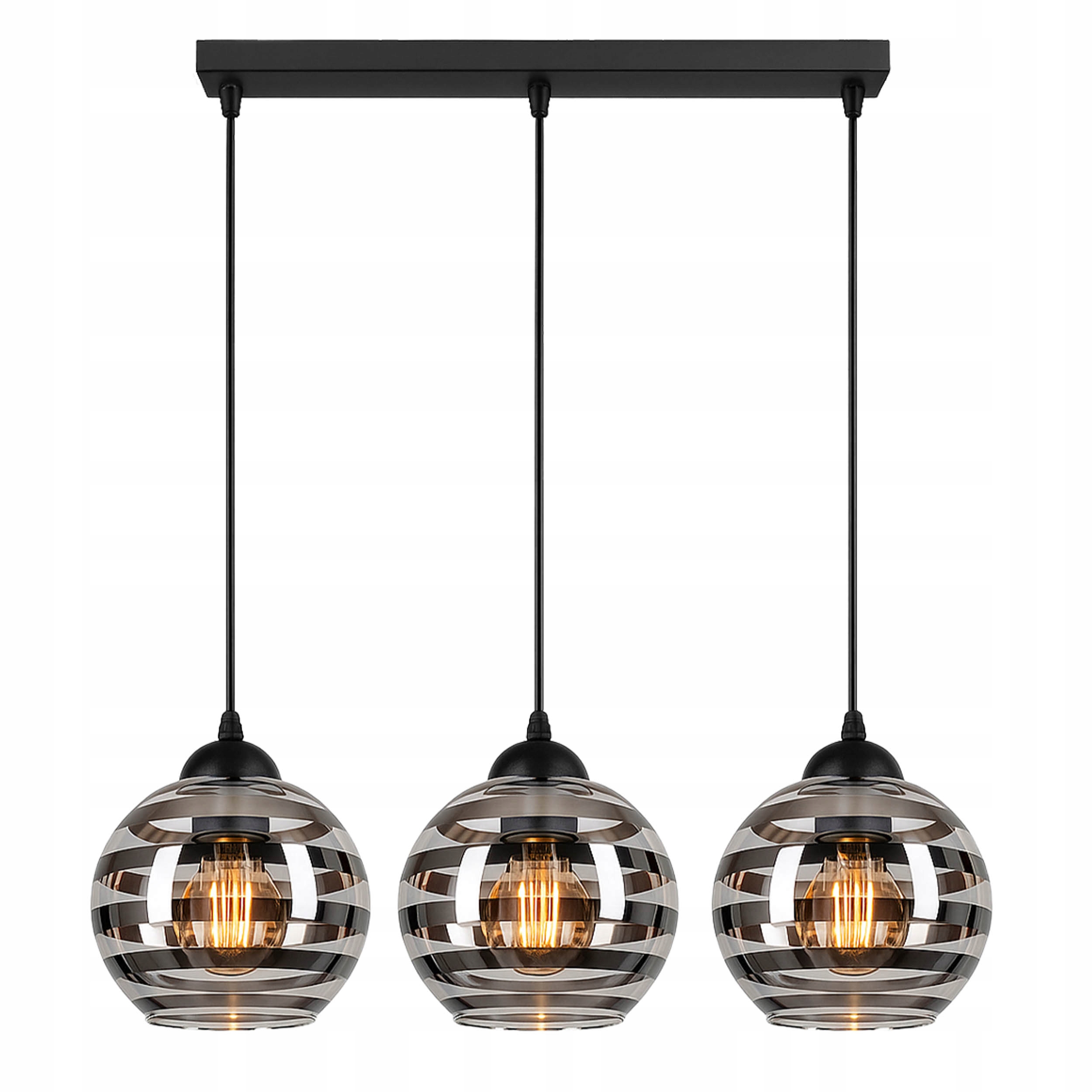 Lampa Sufitowa Led Wisząca E27 nowoczesna szklana plafon żyrandol Loft kule
