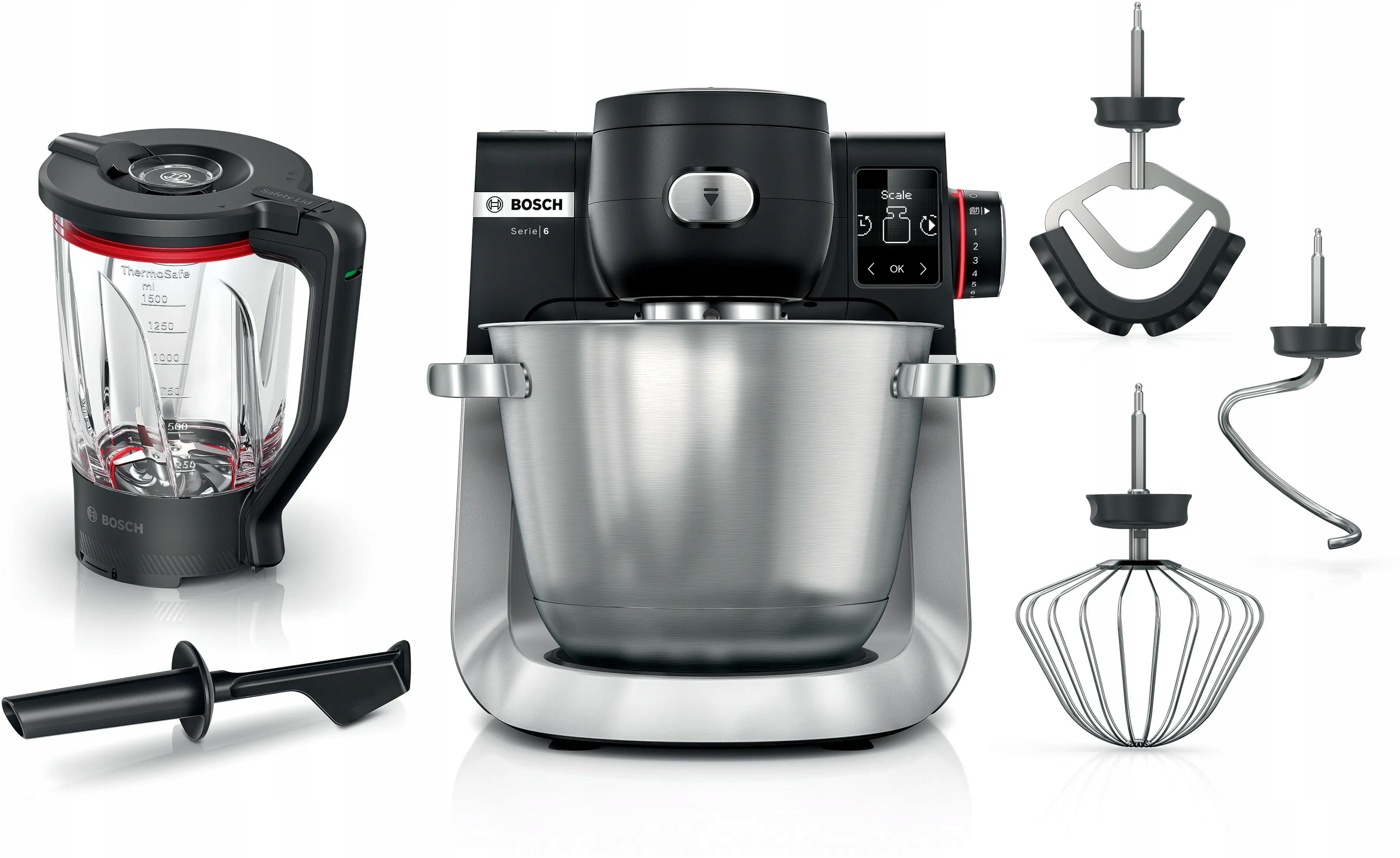 Robot planetarny Bosch MUMS6ZS17 Seria 6 1600W Szczotkowa Stal