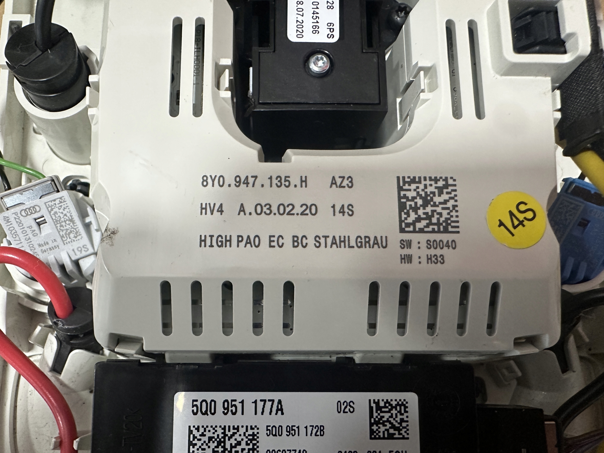 AUDI A3 Q2 Q3 FANALE interna 8Y0947135H