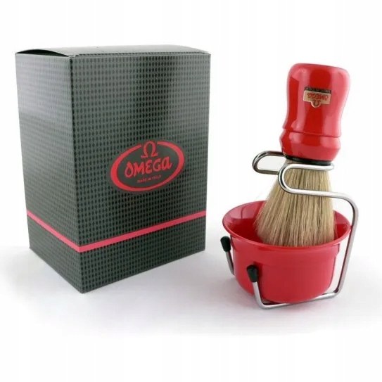 Sada na holení Omega Shaving Set (3-in1) 49.18 červená