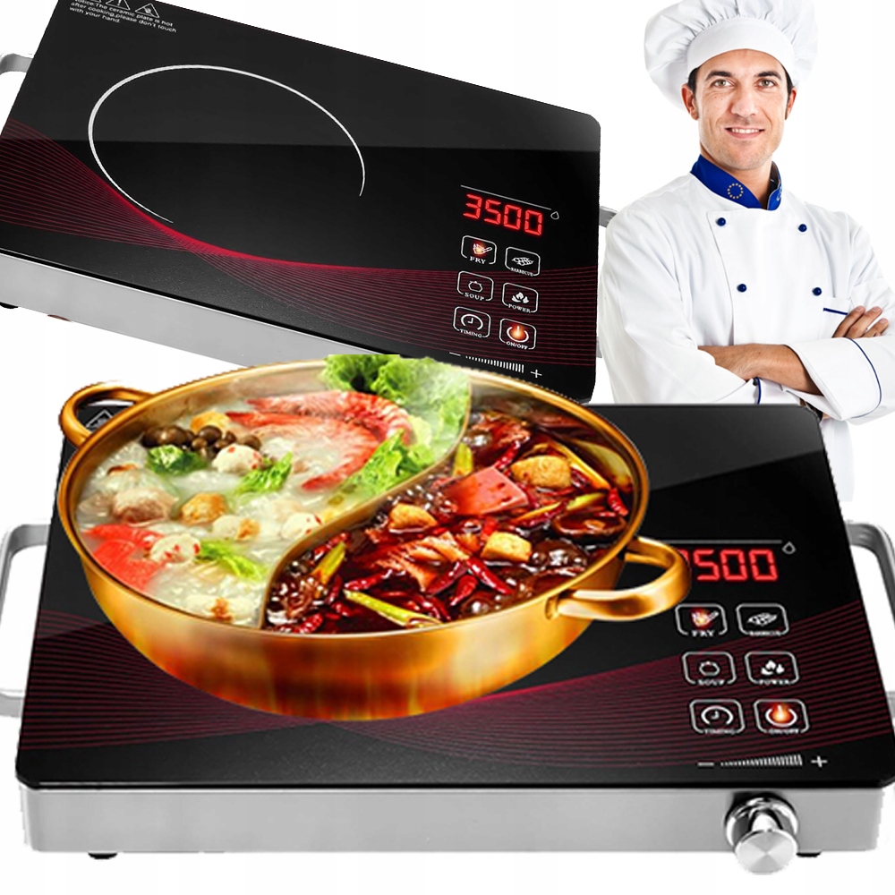 Domu Mocny Jednopalnikowa Płyta Indukcyjna Kuchenka Przenośna 4 Tryb Z Time