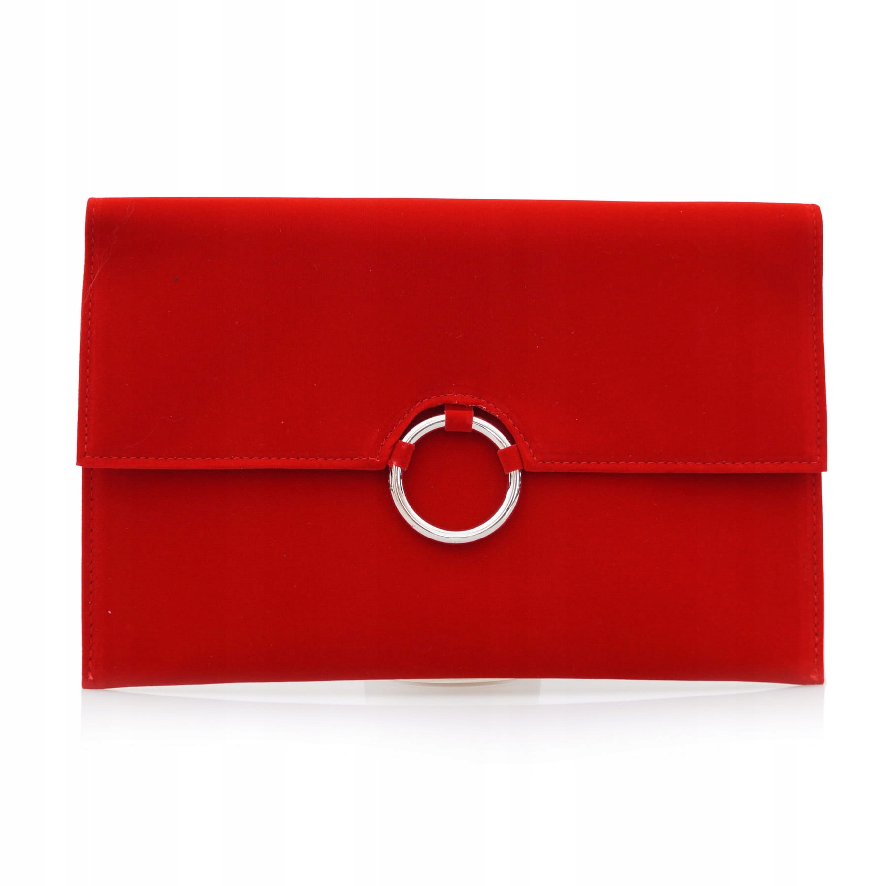 

Kopertówka torebka damska zamszowa eko Czerwona