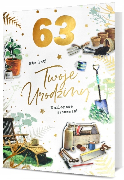 KARTKA PRESTIGE URODZINY 1-99 Z NAKLEJKAMI HM2775