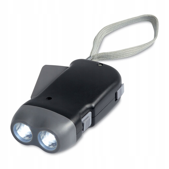 

Latarka 2LED kinetyczna dynamo lampka ręczna biwak