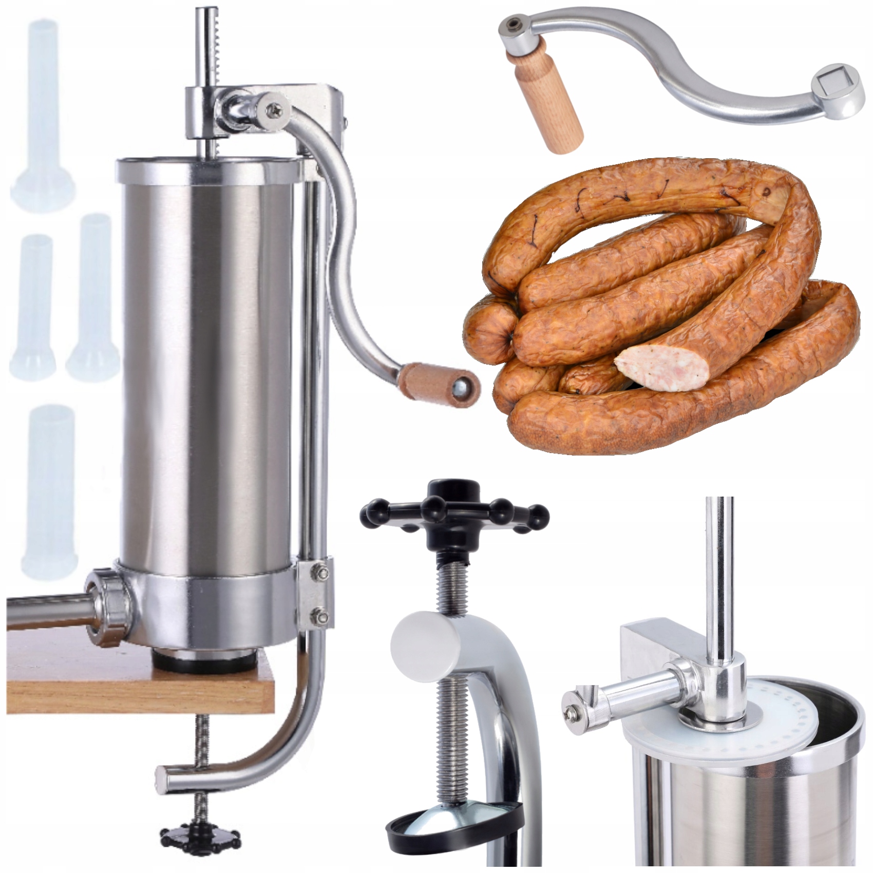 Plnička Na Kielbasy Vertikální Nerezová 3KG XL