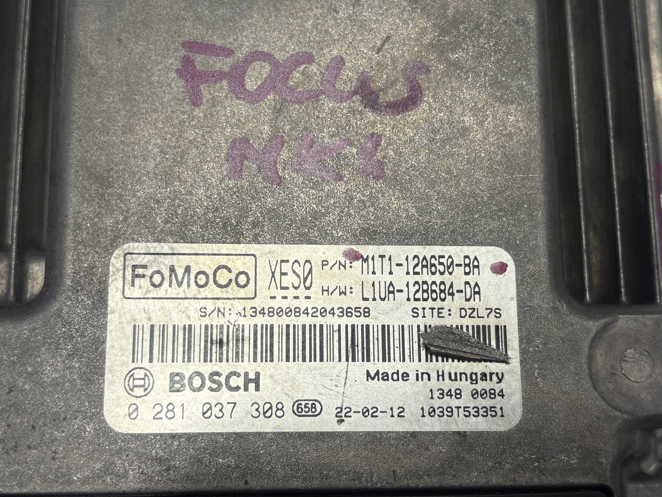 FORD FOCUS MK4 1,5 TDCI computer control unit of the engine M1T1-12A650-BA