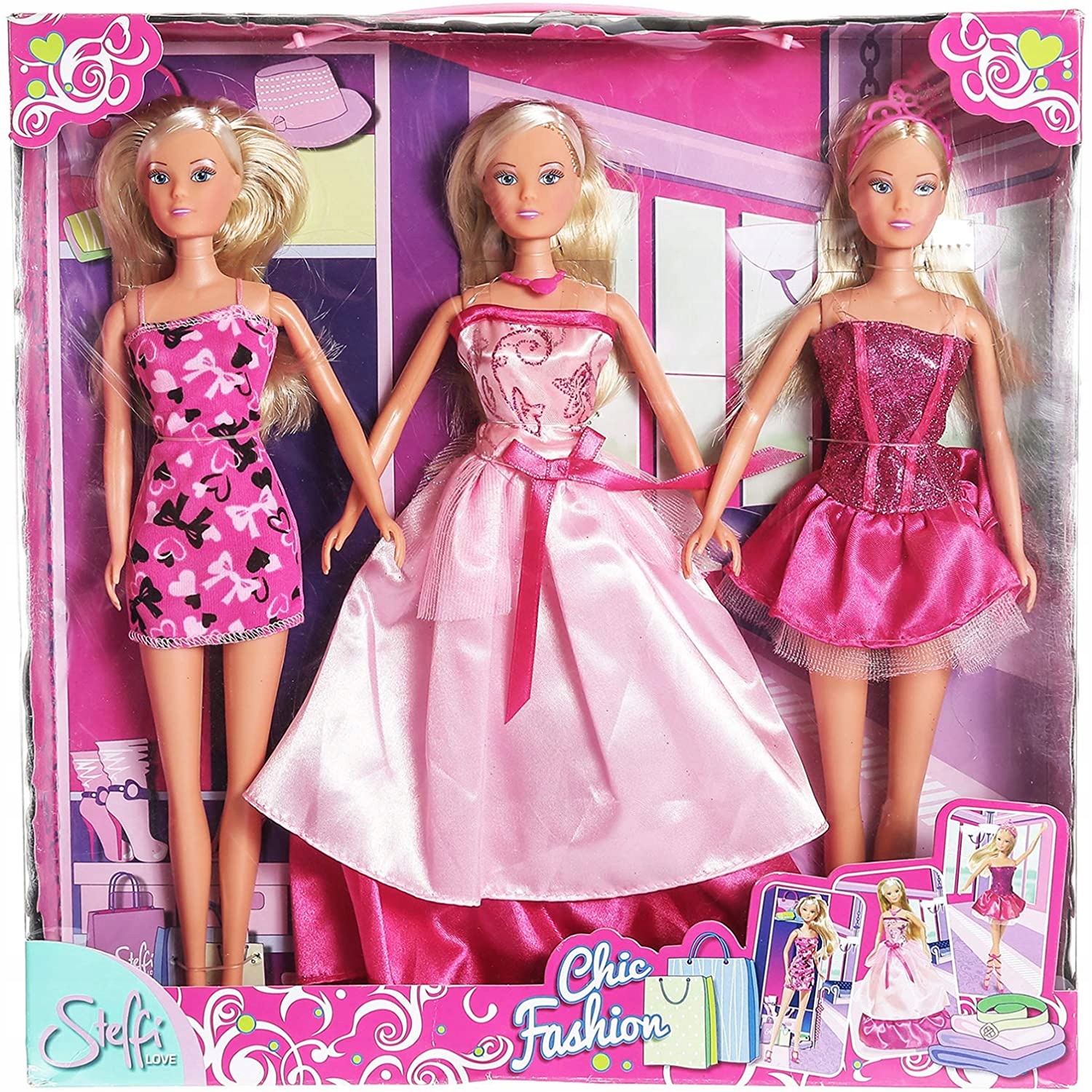 LALKA STEFFI zestaw 3 lalek