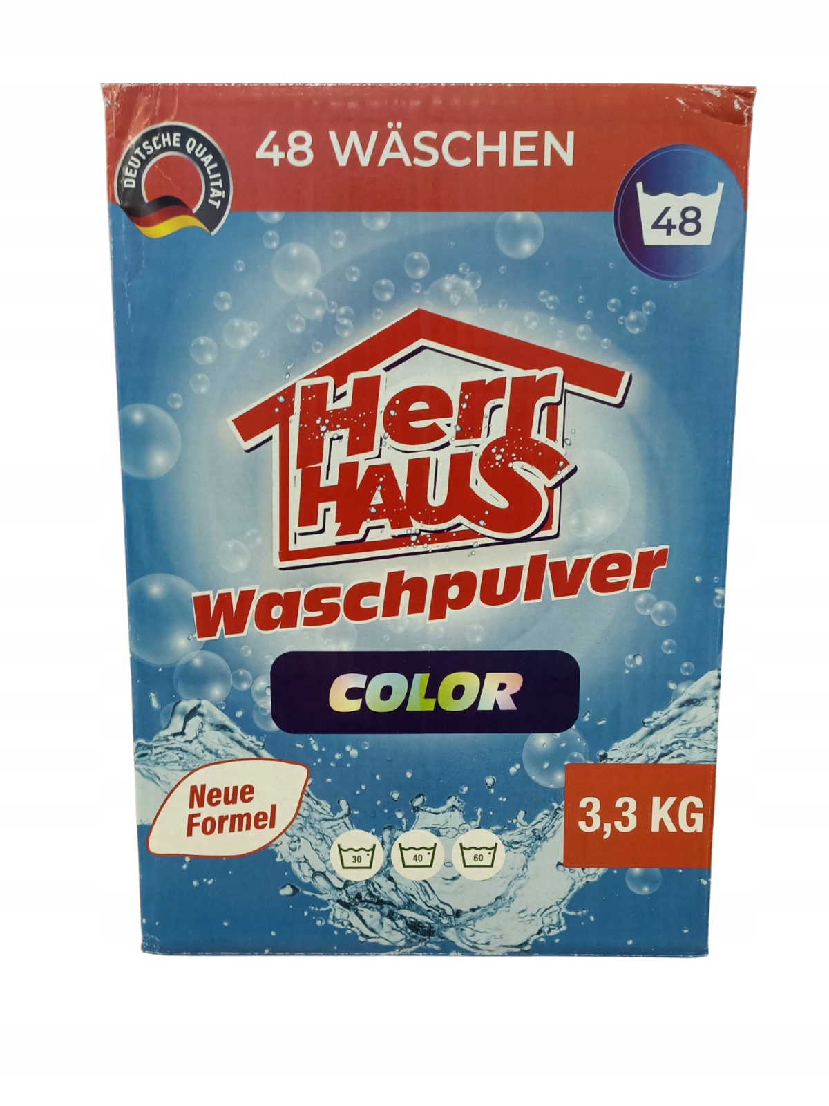 

Niemiecki proszek 3,3kg Herr Haus do koloru