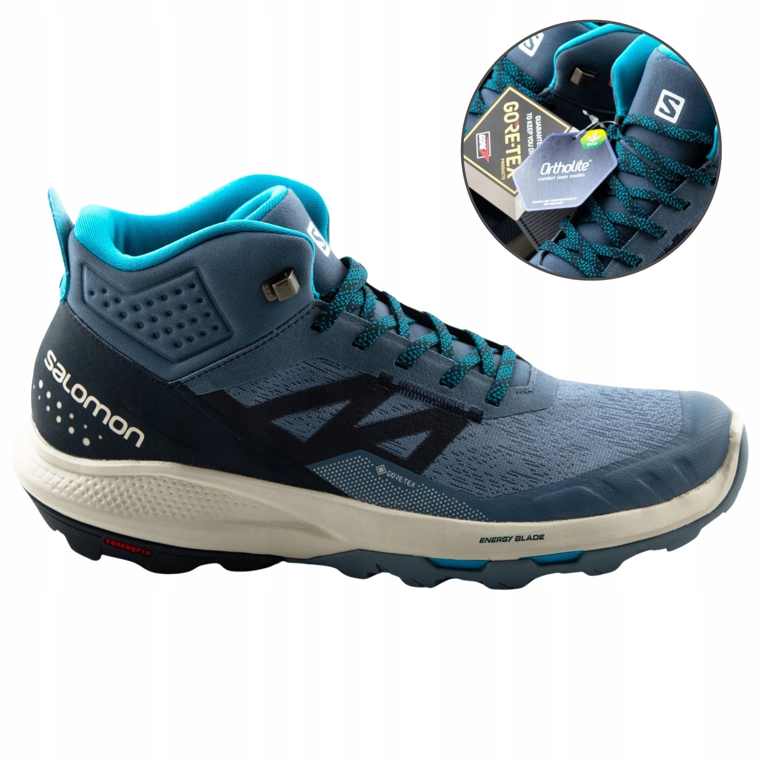 Pánské trekové boty nepromokavé sportovní Gore-tex Salomon vel. 46 2/3