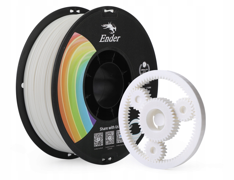 НОВИНКА 2022 CREALITY FILAMENT 1 кг PLA+ БІЛА