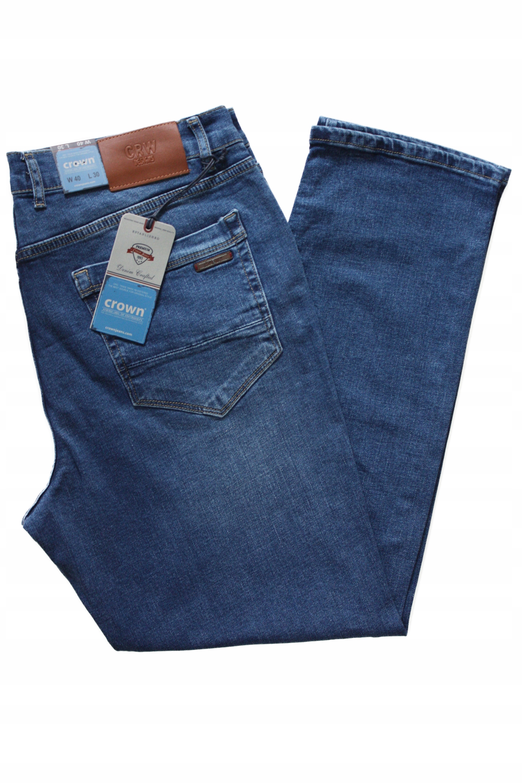

Spodnie Męskie Crown Jeans W40 L30 Pas 106-108