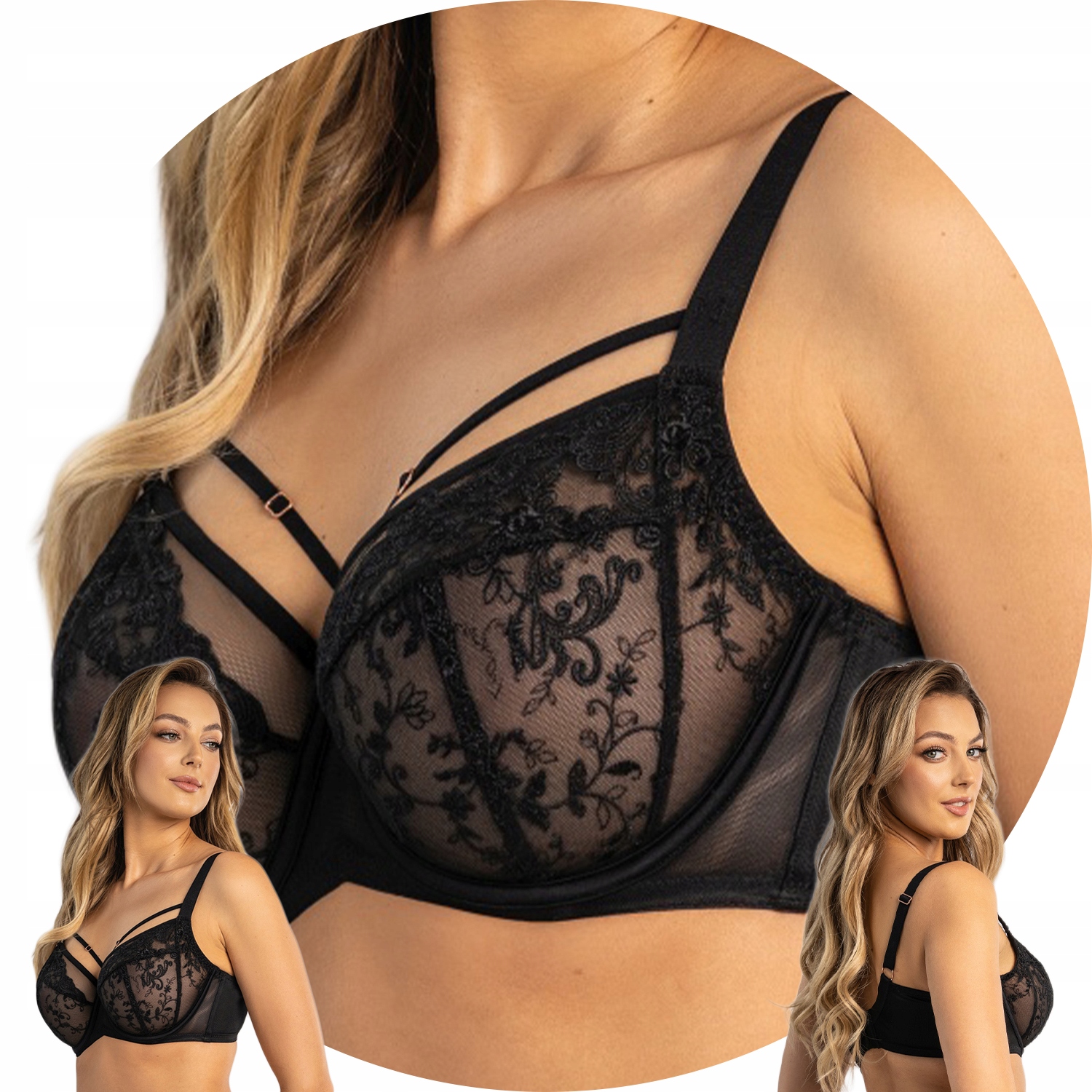 Unikat měkká podprsenka Amadi černá 85C